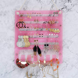 Hanging Jewelry Organizer Pink