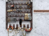 Hanging Jewelry Organizer Clear/Black