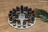 Rotating Essential Oil Display Rack - 3 Tier Marble