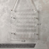 Earring Holder for Wall Hanging Jewelry Organizer - Clear