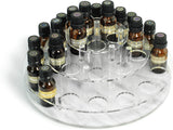 Rotating Essential Oil Display Rack - 3 Tier Marble