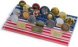 7 Row Challenge Coin Dispaly Case