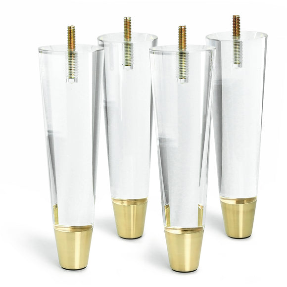 Clear Acrylic Furniture Legs Pack of 4 - 7.8inch